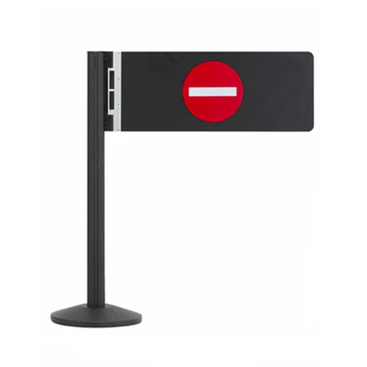 Security Stanchions Swing Gate For Aluminum Crowd Control Barriers, this Security self-closing Gate swings to both sides