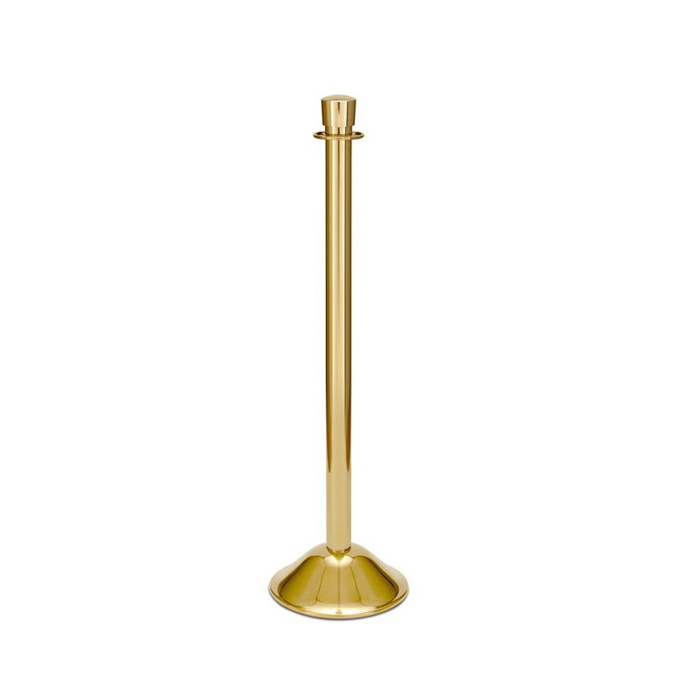 Bell Base 40" Brass Urn Top VIP Rope Stanchions feature a classic decorative top