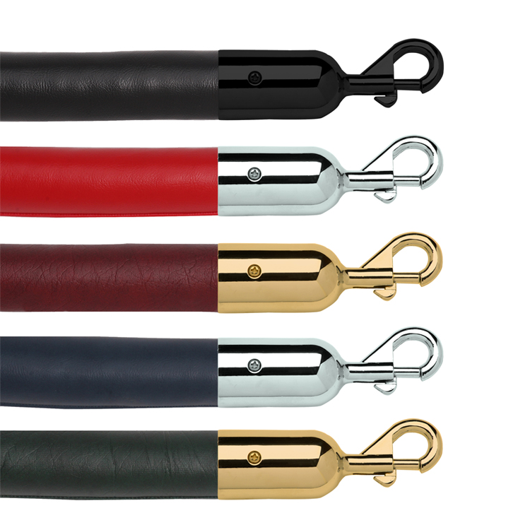 1500mm Leather Ropes with Snap Ends for Rope Stands