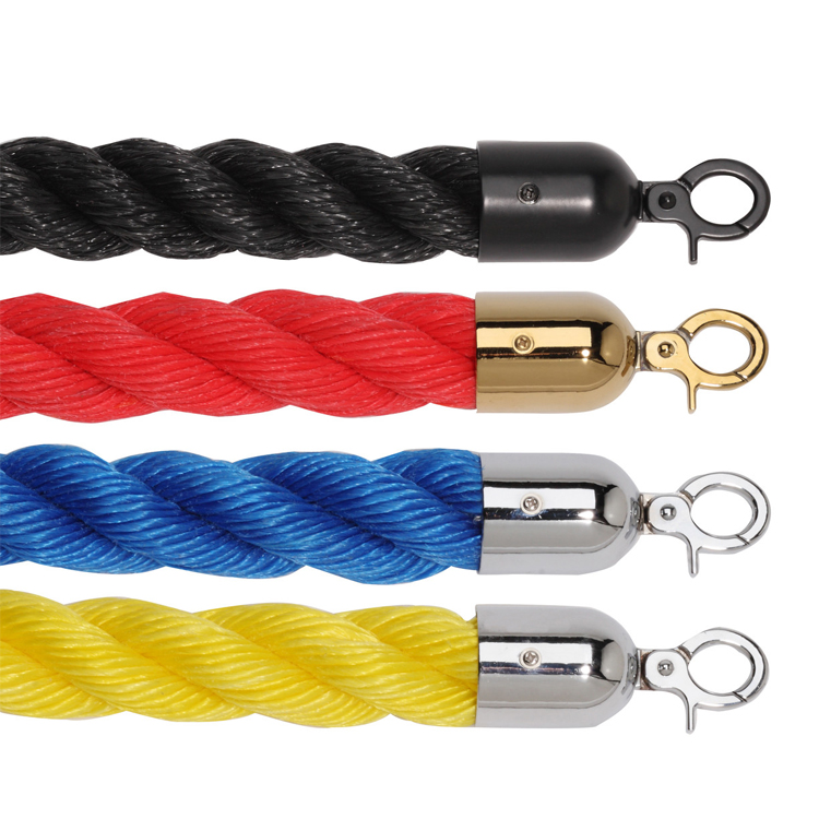 1500mm PP Braided Ropes with Hook Ends for Rope Columns are lightweight yet exceptionally strong