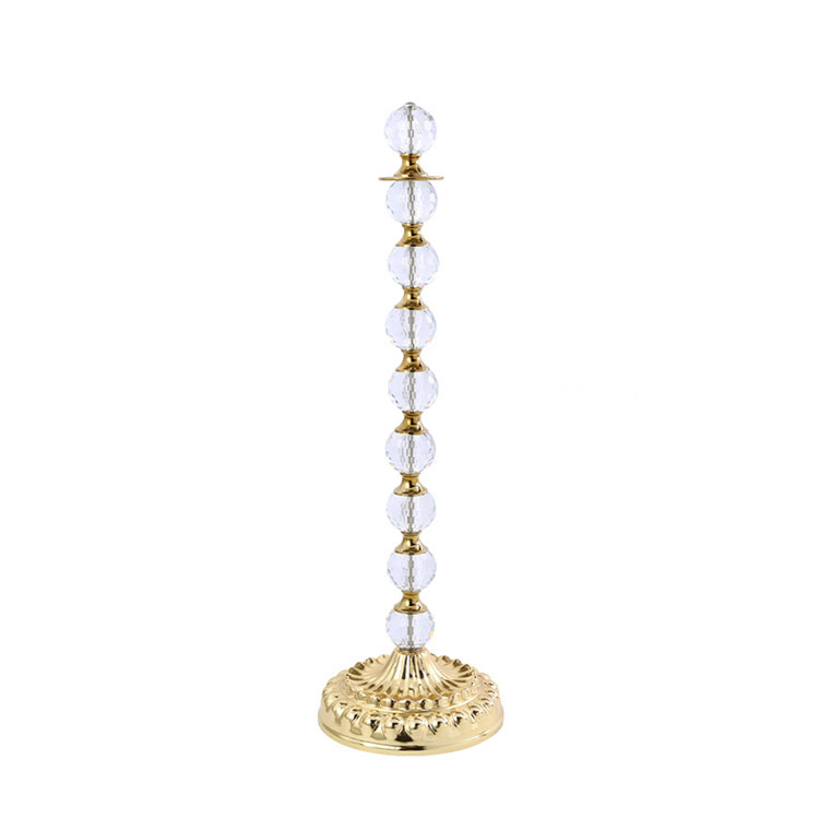 39" Luxury Crystal Sphere Crowd Control Stanchions with TPR Weighted Base
