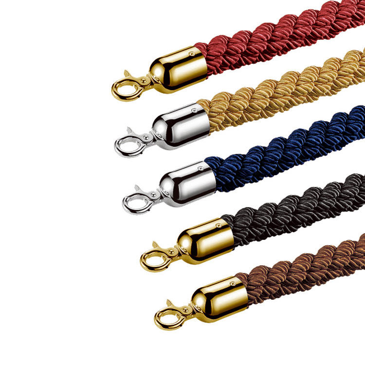 4.9FT Braided Ropes for stanchion Barriers, a 7mm 27-strand ropes, create a luxurious barrier