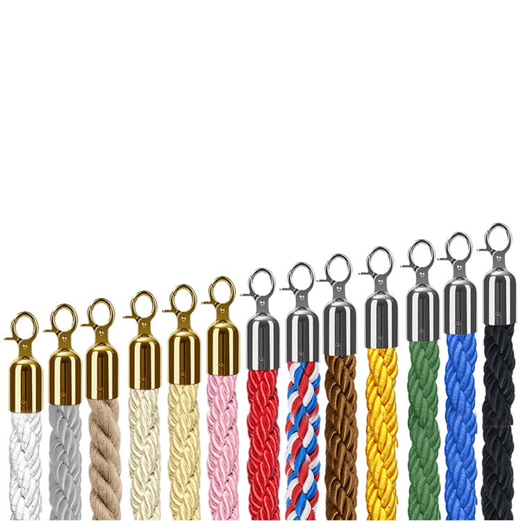 4.9FT Twisted Ropes for Crowd Control Stanchions