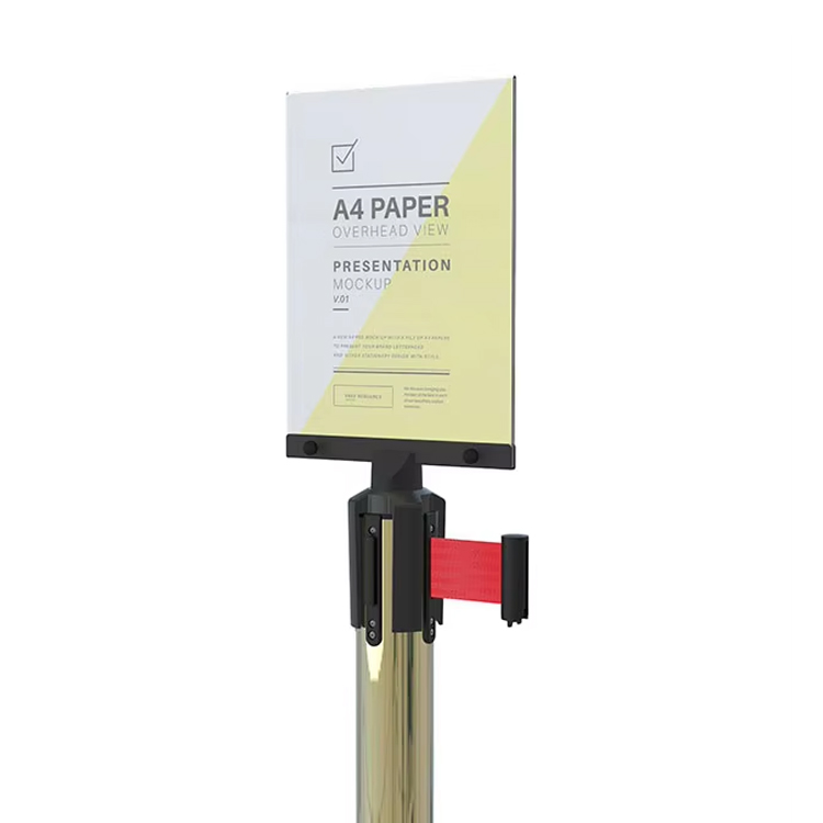 Clear Acrylic Paper Sign Holders 8.5x11 Inch feature a one-piece clear acrylic panel with a sealed bent top