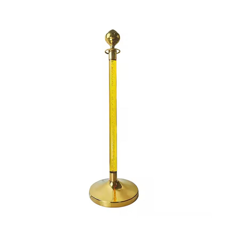 Luxury 40" Ball Top Clear Acrylic Post Barriers Decorative Rope Stanchions