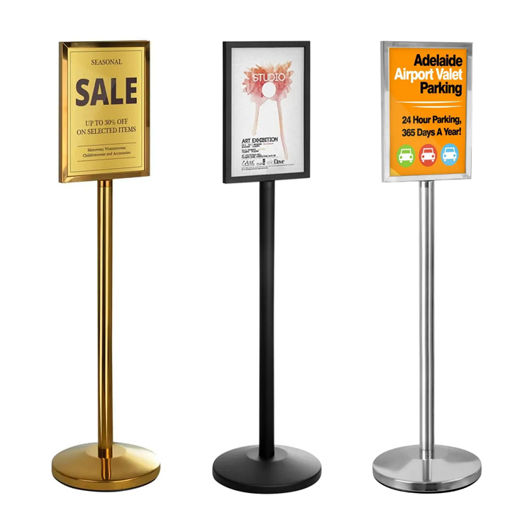 Portrait Advertising Display Sign Stands offer an easy update solution for menus, notices, promotions, and event messaging